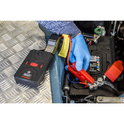 Sealey RoadStart 600A 12V Lithium-Ion Jump Starter Power Pack Waterproof RS600