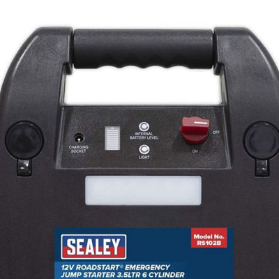 Sealey RoadStart Emergency Jump Starter 12V 3.5L 6-Cylinder - RS102B