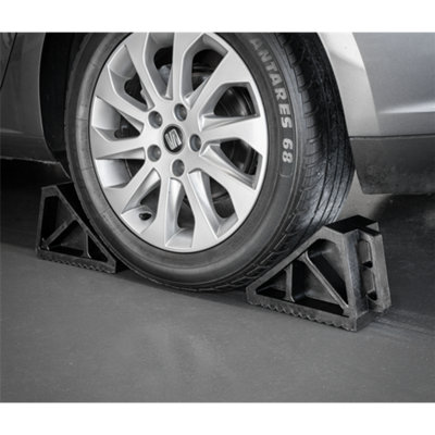 Sealey Rubber Wheel Chocks - Pair WC02