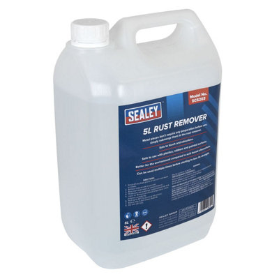 Sealey Rust Remover 5L PH Neutral Plastic Safe Reusable Environmentally ...