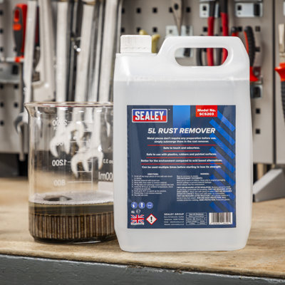 Sealey Rust Remover 5L PH Neutral Plastic Safe Reusable Environmentally ...
