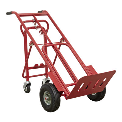 Sealey Sack Truck 3-In-1 With Heavy Duty Pneumatic Tyre 250kg Capacity CST989