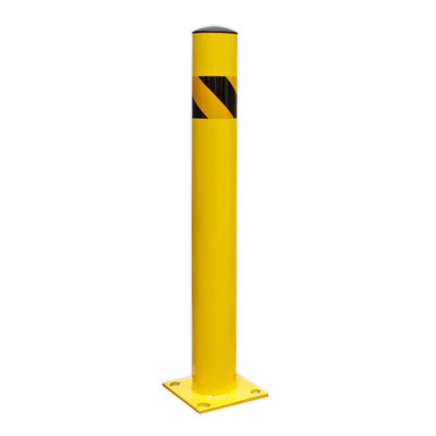 Sealey Safety Bollard 900mm Heavy Duty Diameter 110mm Steel Pipe - Yellow BOL900