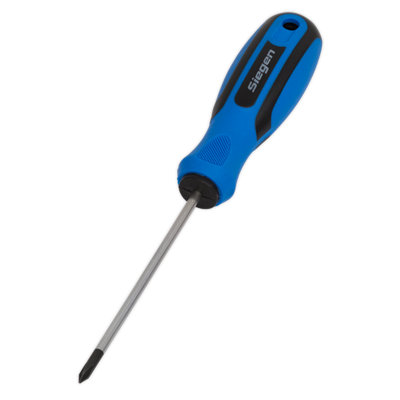 Sealey Screwdriver Phillips With Contoured Soft Grip Handle 1 x 75mm S01180