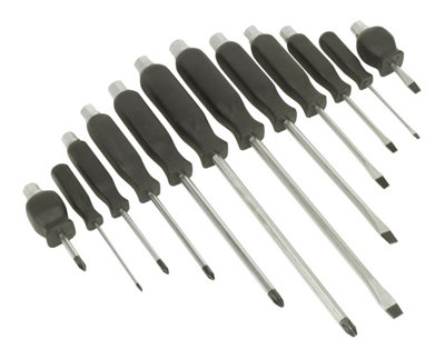 Sealey Screwdriver Set 12pc Hammer-Thru S0641