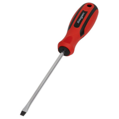 Sealey Screwdriver Slotted With Contoured Soft Grip Handle 5 x 125mm S01173