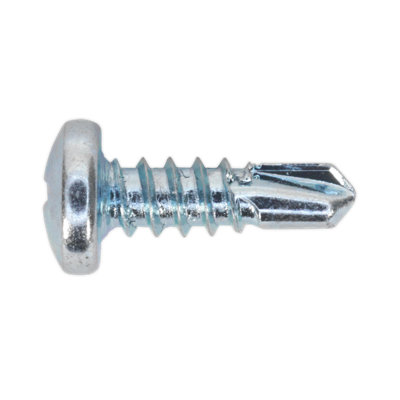 Sealey Self Drilling Screw 4.2 x 13mm Pan Head Phillips Zinc D7504N Pack of 100