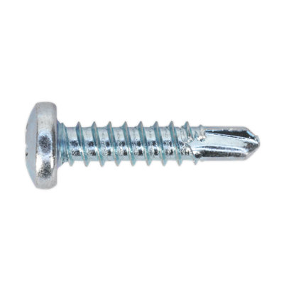 Sealey Self Drilling Screw 4.2 x 19mm Pan Head Phillips Zinc D7504N Pack of 100