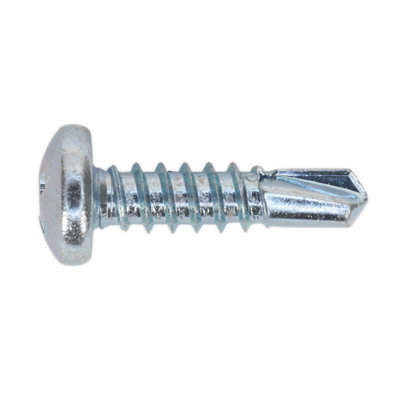 Sealey Self Drilling Screw 4.8 x 19mm Pan Head Phillips Zinc D7504N Pack of 100