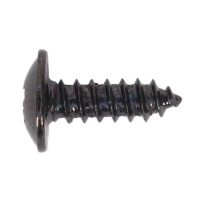 Sealey Self Tapping Screw 4.2 x 13mm Flanged Head Black Pozi BS 4174 ...