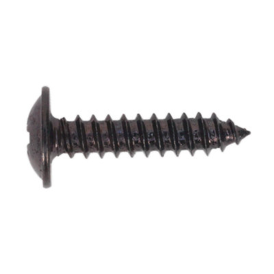 Sealey Self Tapping Screw 4.2 x 19mm Flanged Head Black Pozi BS 4174 Pack Of 100