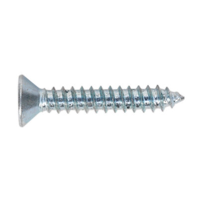 Sealey Self Tapping Screw 4.2 x 25mm Countersunk Pozi DIN 7982 100 Pieces ST4225