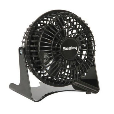 Sealey SFF04 4 Inch Pivoting Mini Desk Office Work Fan TWIN PACK
