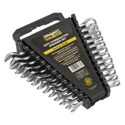 Sealey Siegen Combination Spanner Set 12pc S01246