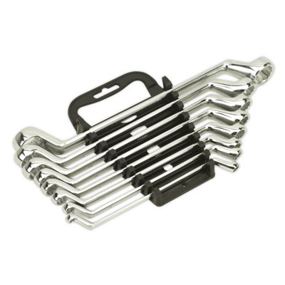 Sealey Siegen Deep Offset Ring Spanner Set 8pc S0405