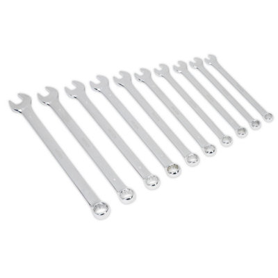 Sealey Siegen Extra-Long Combination Spanner Set 10pc S0832