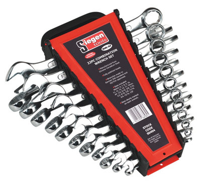 Sealey Siegen Metric/Imperial Combination Spanner Set 22pc S0404