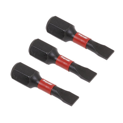 Sealey Slotted 4.5mm Impact Power Tool Bits Forged From S2 Steel 25mm ...