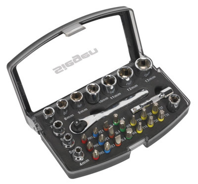 Sealey Socket & Bit Set 31pc 1/4