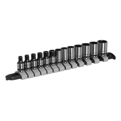 Sealey Socket Set 13pc 1/4"Sq Drive Metric - Black Series AK7990