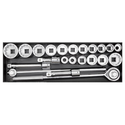 Sealey Socket Set 22pc 3/4" Square Drive 12 Point WallDrive Duo Metric AK259/CRV