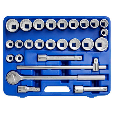 Sealey Socket Set 26 Pcs 3/4" Square Drive 12-Point WallDrive - DuoMetric AK2582