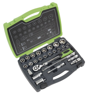 Sealey Socket Set 26 Pieces 1/2