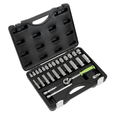 Sealey Socket Set 28 Pieces 3/8