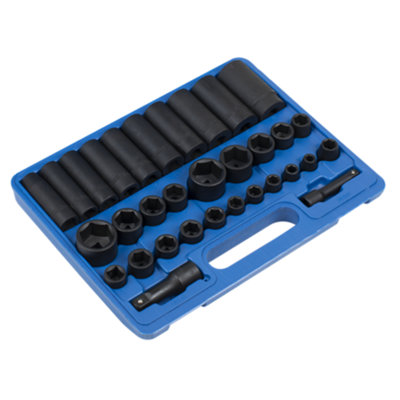 Sealey Socket Set 32 Pieces Standard/Deep 3/8