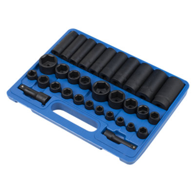 Sealey Socket Set 32 Pieces Standard/Deep 3/8