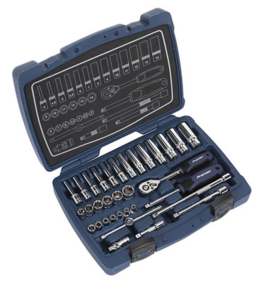 Sealey Socket Set 33 Pieces 1/4