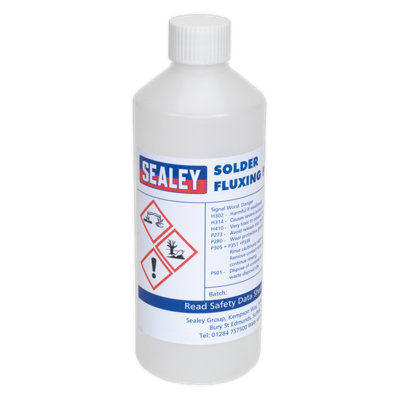 Sealey Soldering Fluxing Fluid 500mL Bottle Electronic Copper Cleaning SOLFLUX