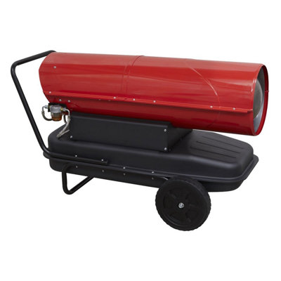 Sealey Space Warmer Kerosene/Diesel Heater 340,000Btu/hr with Wheels