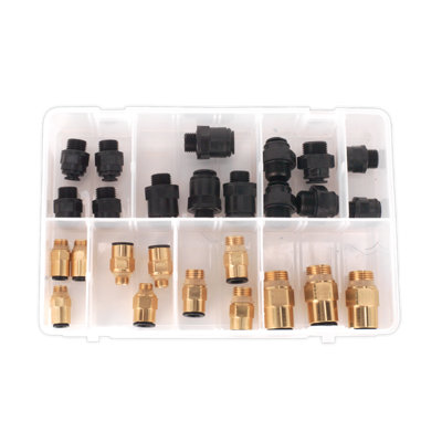 Sealey Speedfit Thread Adaptor Assortment 30 Pieces Metric & Imperial ...