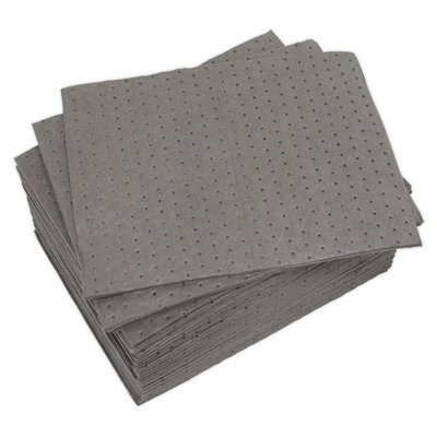Sealey Spill Absorbent Pads Fast Acting High Retention Pack of 100 SAP01 - 7