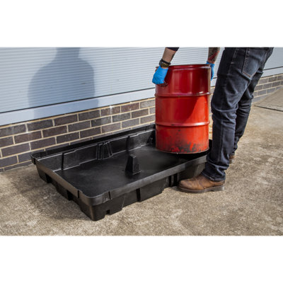 Sealey Spill Tray High-Density Polyethylene Lightweight 100L 100 Litres DRP100 - 4
