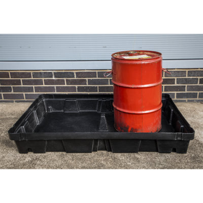 Sealey Spill Tray High-Density Polyethylene Lightweight 100L 100 Litres DRP100 - 6