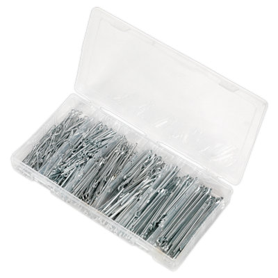 Sealey Split Pin Assortment 555 Pieces Small Sizes Imperial & Metric ...