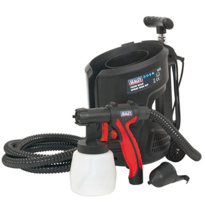 Sealey Spray Gun Kit Oil Water or Based Paint Stains Interior Exterior HVLP3000