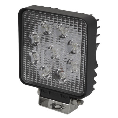 Sealey Square Work Light Lamp 27W SMD LED 2160 Lumens Mounting Bracket LED3S - 5