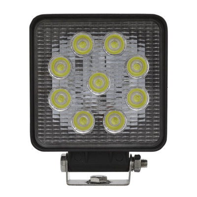 Sealey Square Work Light Lamp 27W SMD LED 2160 Lumens Mounting Bracket LED3S - 7