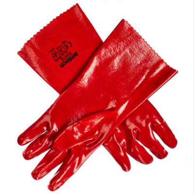 Sealey SSP32 PVC Chemical Handling Gauntlets 355mm