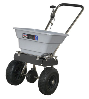 Sealey Stainless Steel Broadcast Salt Spreader 37kg Walk Behind SSB37W