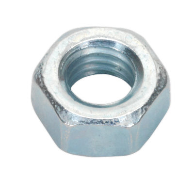 Sealey Steel Nut M5 Zinc DIN 934 Pack of 100 Pieces Metric Hex With Bag SN5