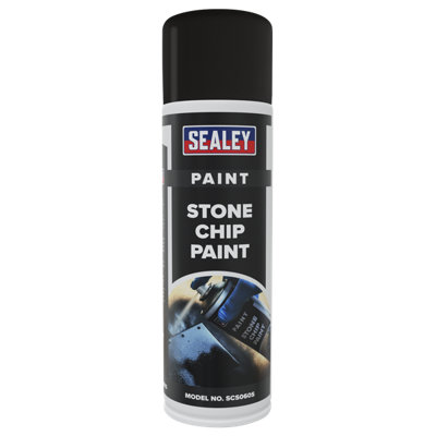 Sealey Stone Chip Paint 500mL Spray Fine Coverage Adhesive Fast Dry SCS060S