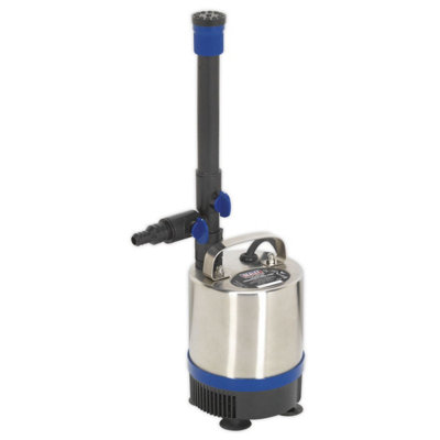 Sealey Submersible Pond Pump Stainless Steel 1750ltr/hr 230V 10m Cable WPP1750S - 7
