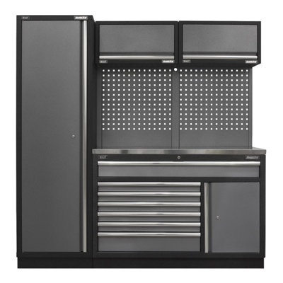 Sealey Superline Pro 1.96m Storage System Stainless Steel Worktop APMSSTACK09SS