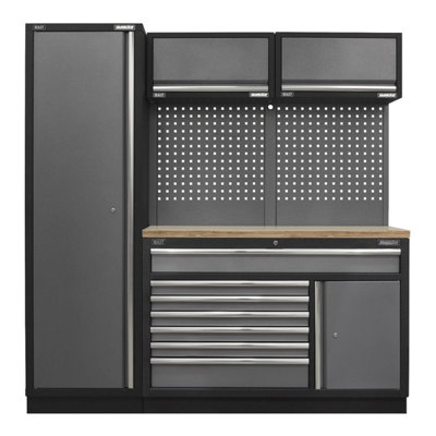 Sealey Superline Pro 1.96m Tool Storage System Pressed Wood Worktop APMSSTACK09W