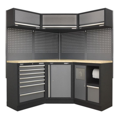 Sealey Superline Pro Modular Storage System Pressed Wood Worktop APMSSTACK08W