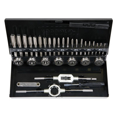 Sealey Tap & Die Set 32 Pieces Split Dies HSS 4341 - Metric Tool AK3015HSS - 5